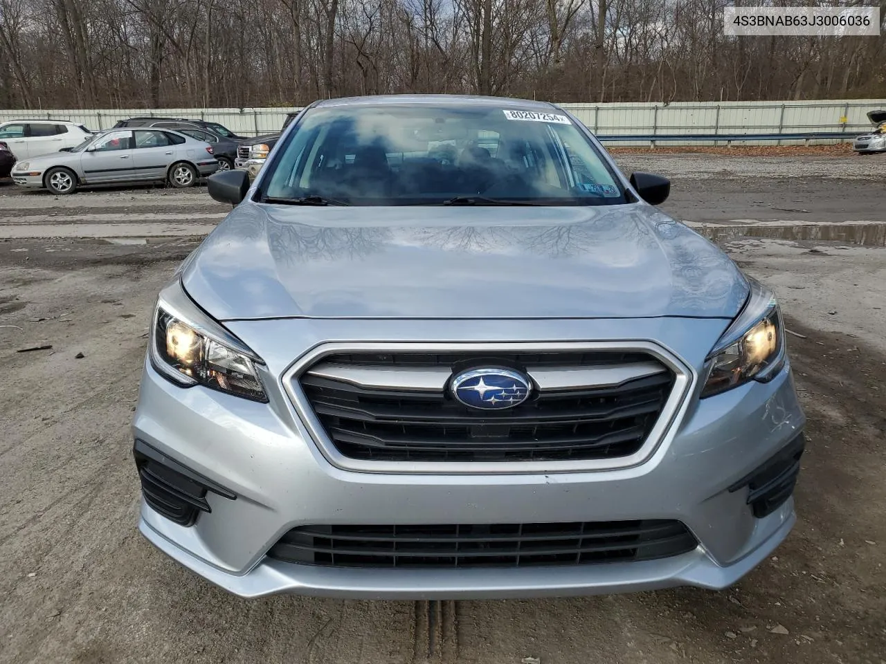 2018 Subaru Legacy 2.5I VIN: 4S3BNAB63J3006036 Lot: 80207254