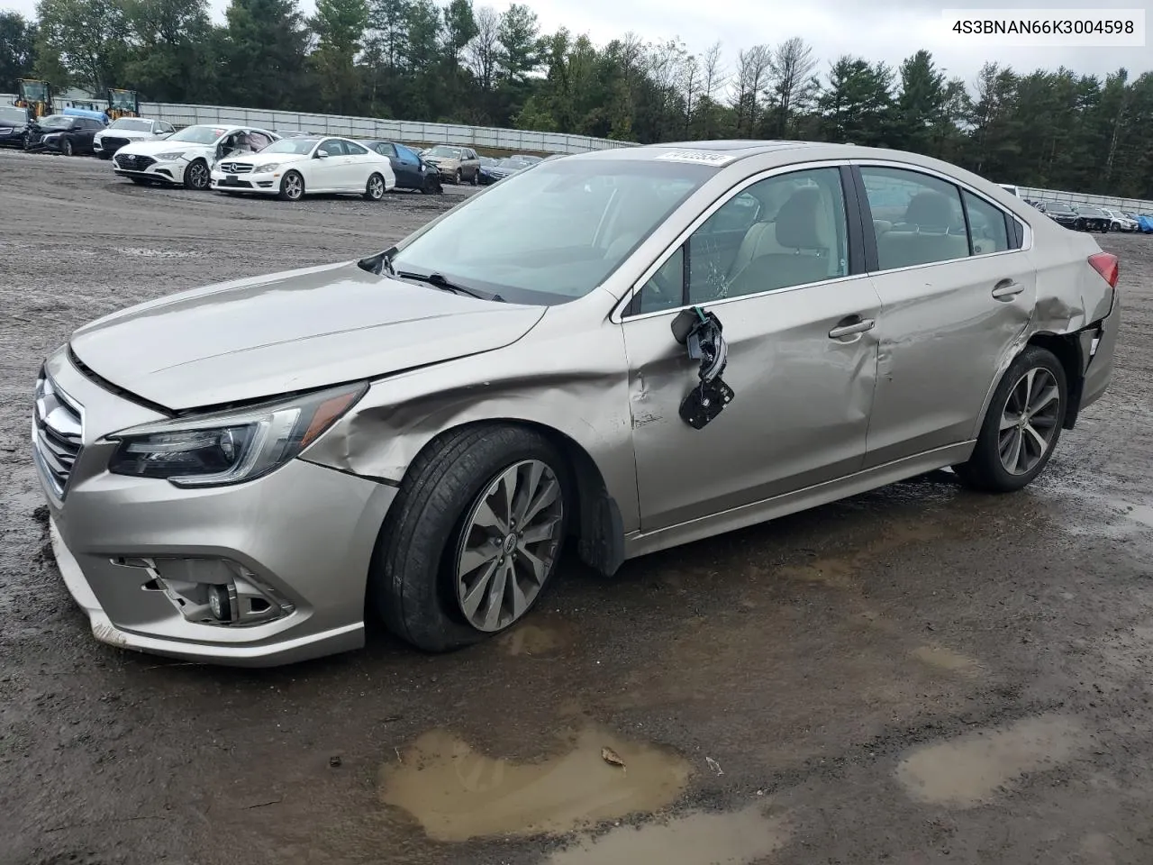 2019 Subaru Legacy 2.5I Limited VIN: 4S3BNAN66K3004598 Lot: 74122534