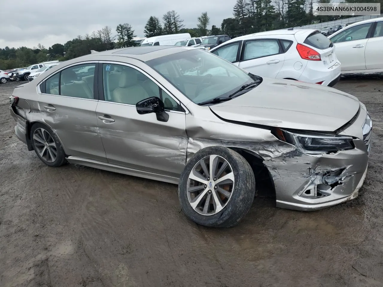 2019 Subaru Legacy 2.5I Limited VIN: 4S3BNAN66K3004598 Lot: 74122534