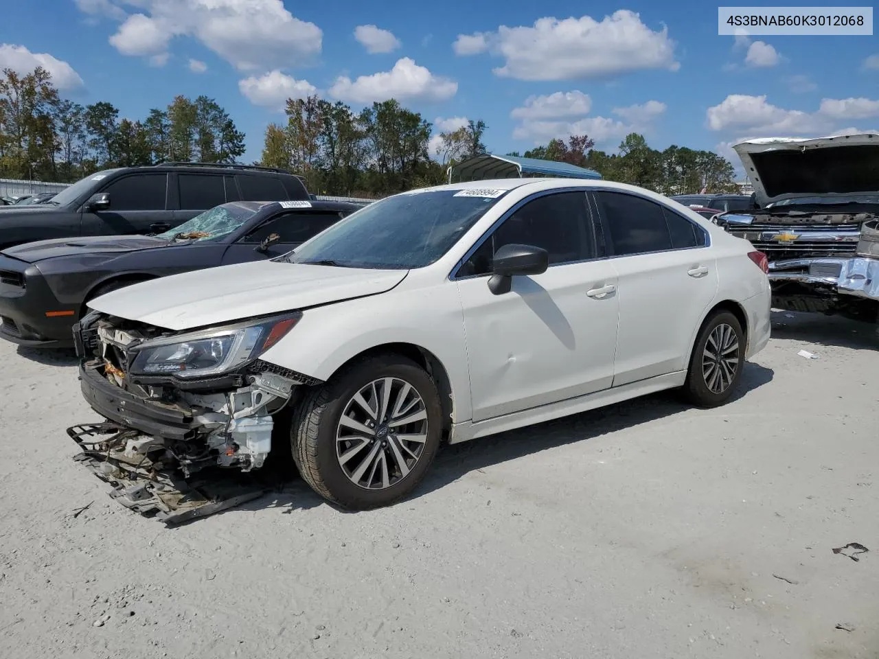 2019 Subaru Legacy 2.5I VIN: 4S3BNAB60K3012068 Lot: 74608994