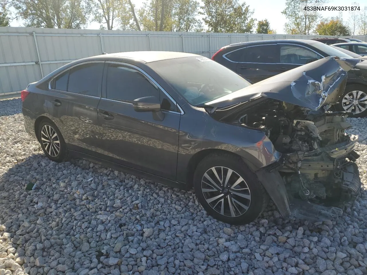 2019 Subaru Legacy 2.5I Premium VIN: 4S3BNAF69K3031874 Lot: 74660044