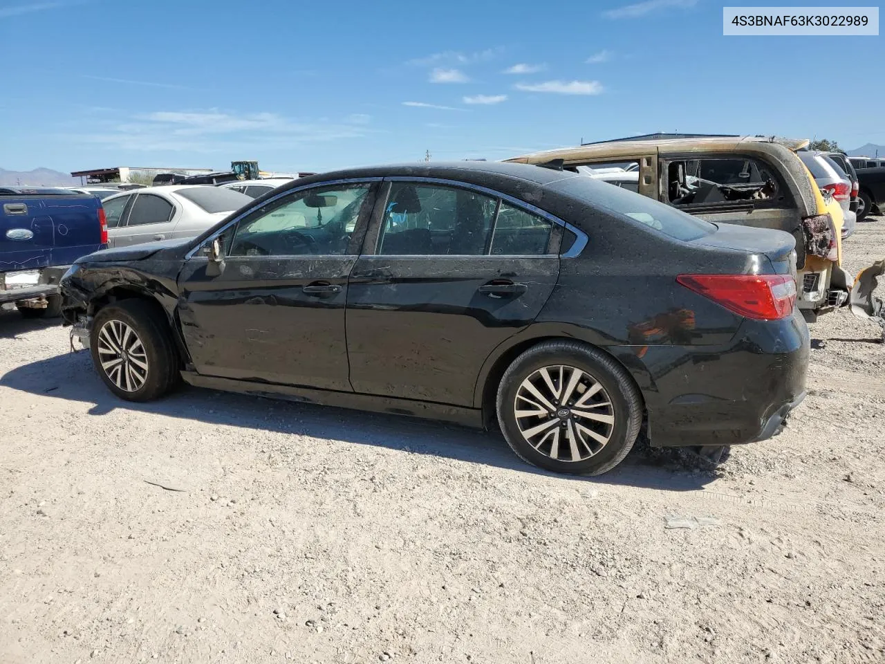 2019 Subaru Legacy 2.5I Premium VIN: 4S3BNAF63K3022989 Lot: 77121204