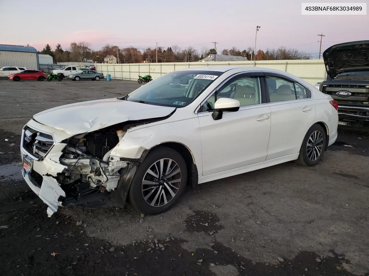 2019 Subaru Legacy 2.5I Premium VIN: 4S3BNAF68K3034989 Lot: 80024114