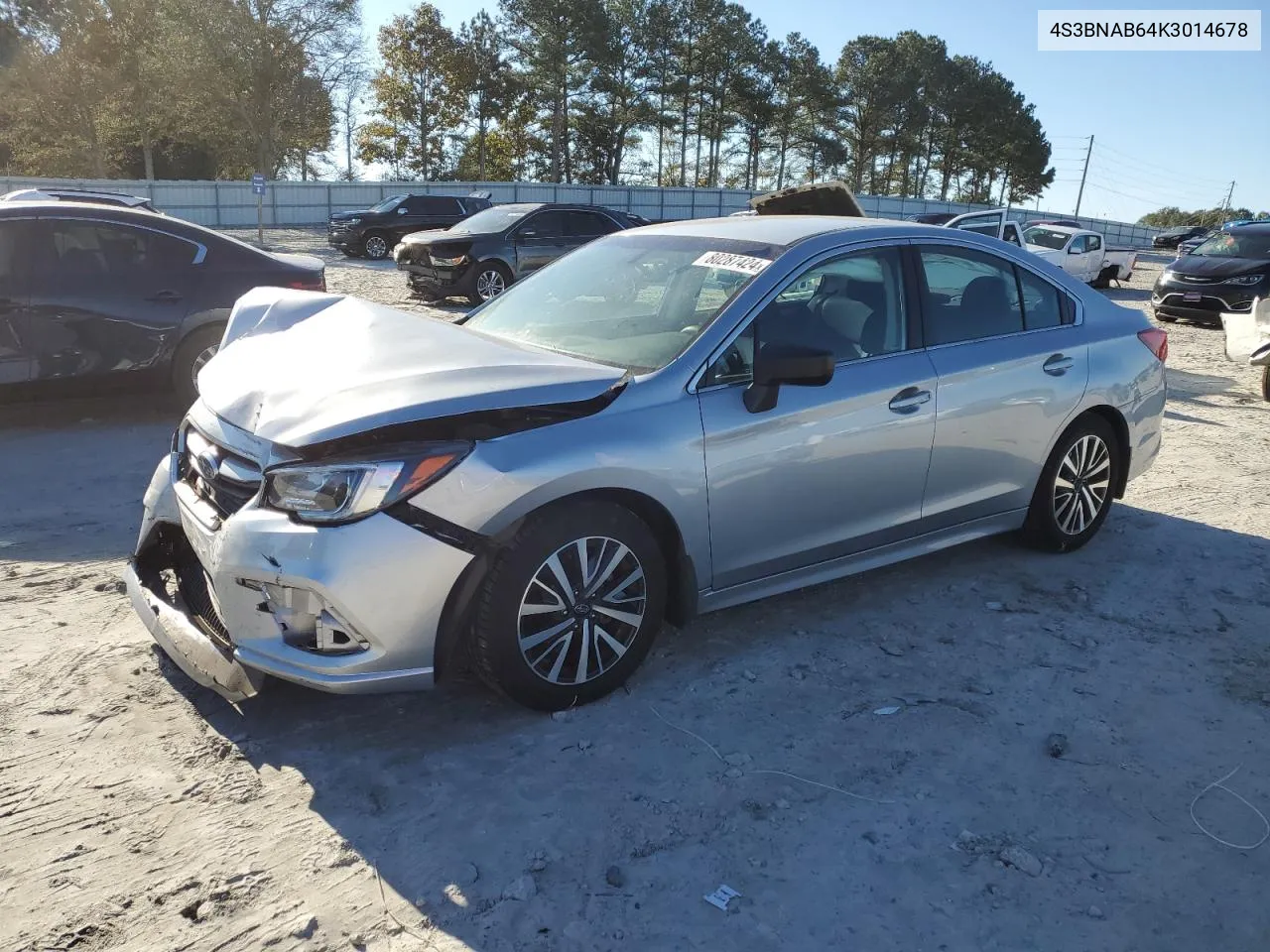 2019 Subaru Legacy 2.5I VIN: 4S3BNAB64K3014678 Lot: 80287424