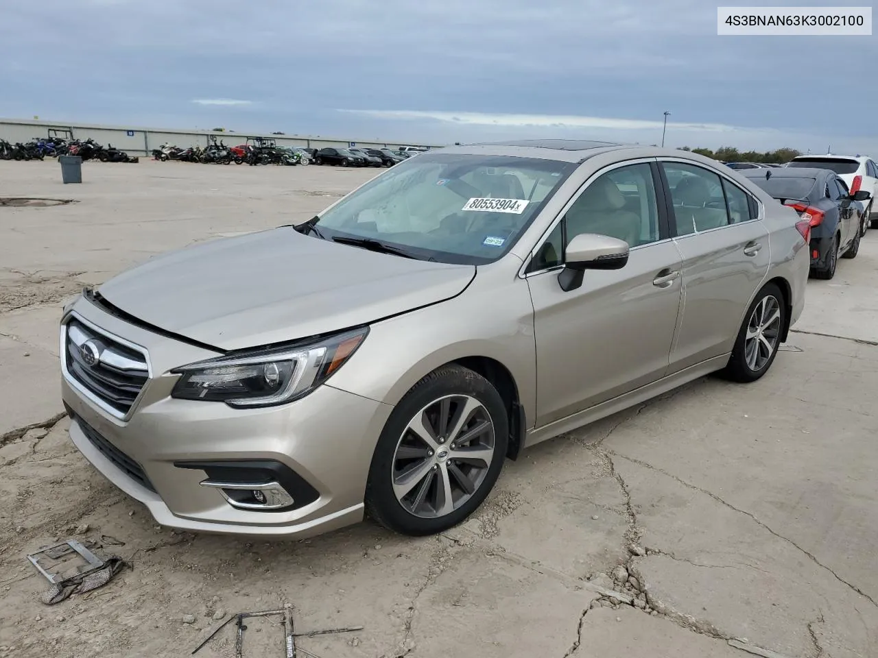 2019 Subaru Legacy 2.5I Limited VIN: 4S3BNAN63K3002100 Lot: 80553904