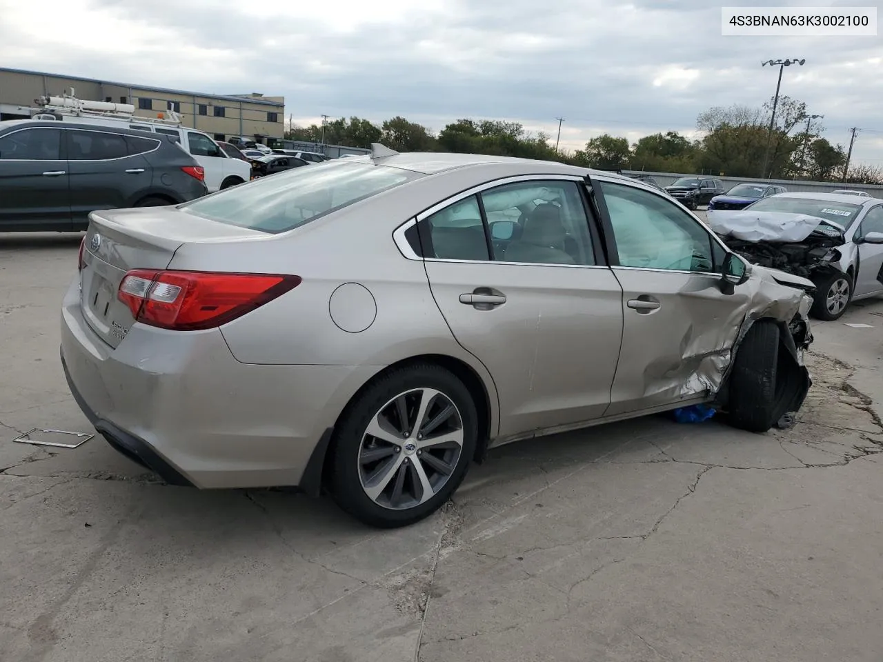 2019 Subaru Legacy 2.5I Limited VIN: 4S3BNAN63K3002100 Lot: 80553904