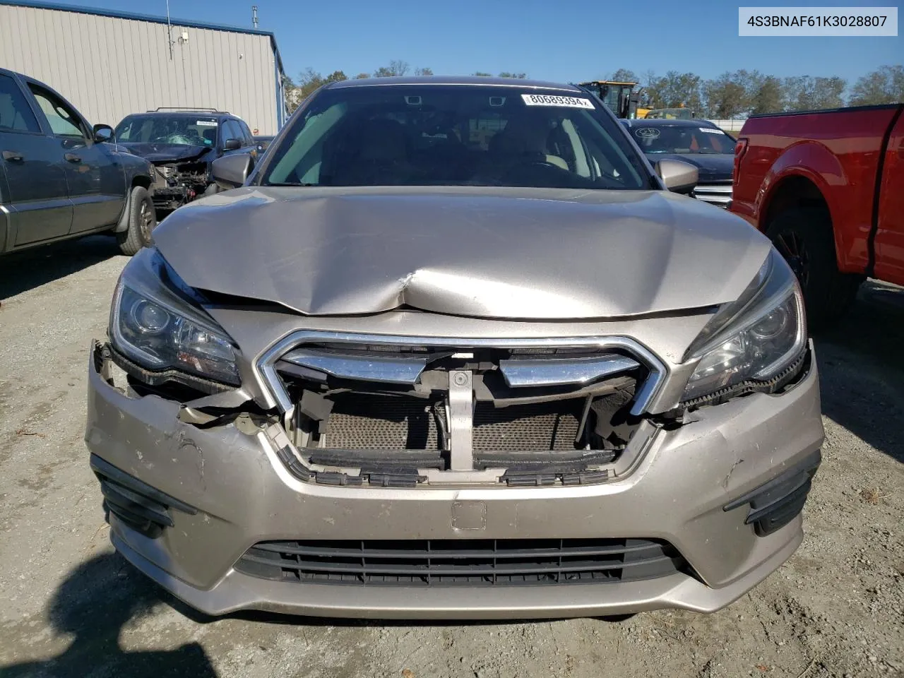 2019 Subaru Legacy 2.5I Premium VIN: 4S3BNAF61K3028807 Lot: 80689394