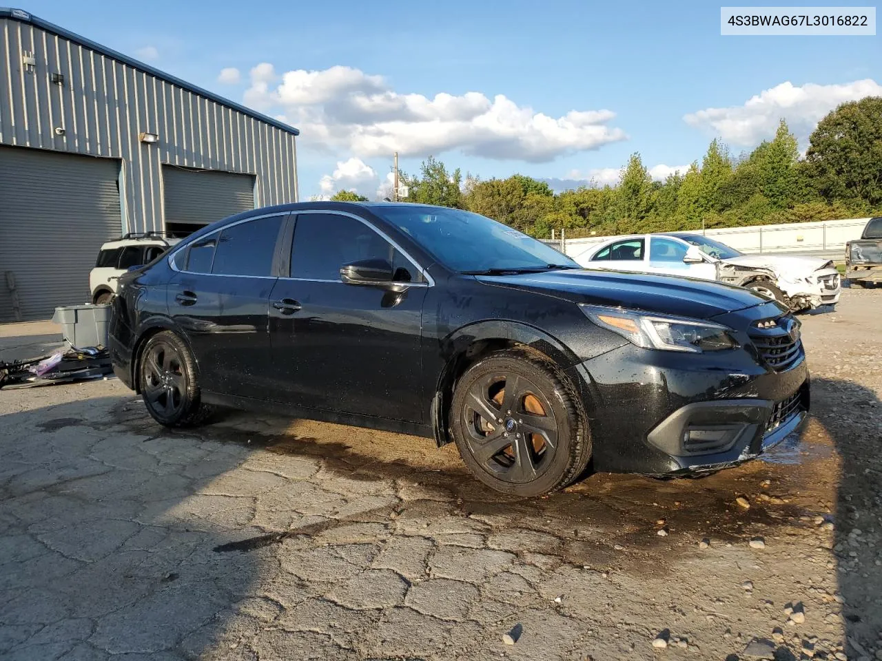 2020 Subaru Legacy Sport VIN: 4S3BWAG67L3016822 Lot: 72455614