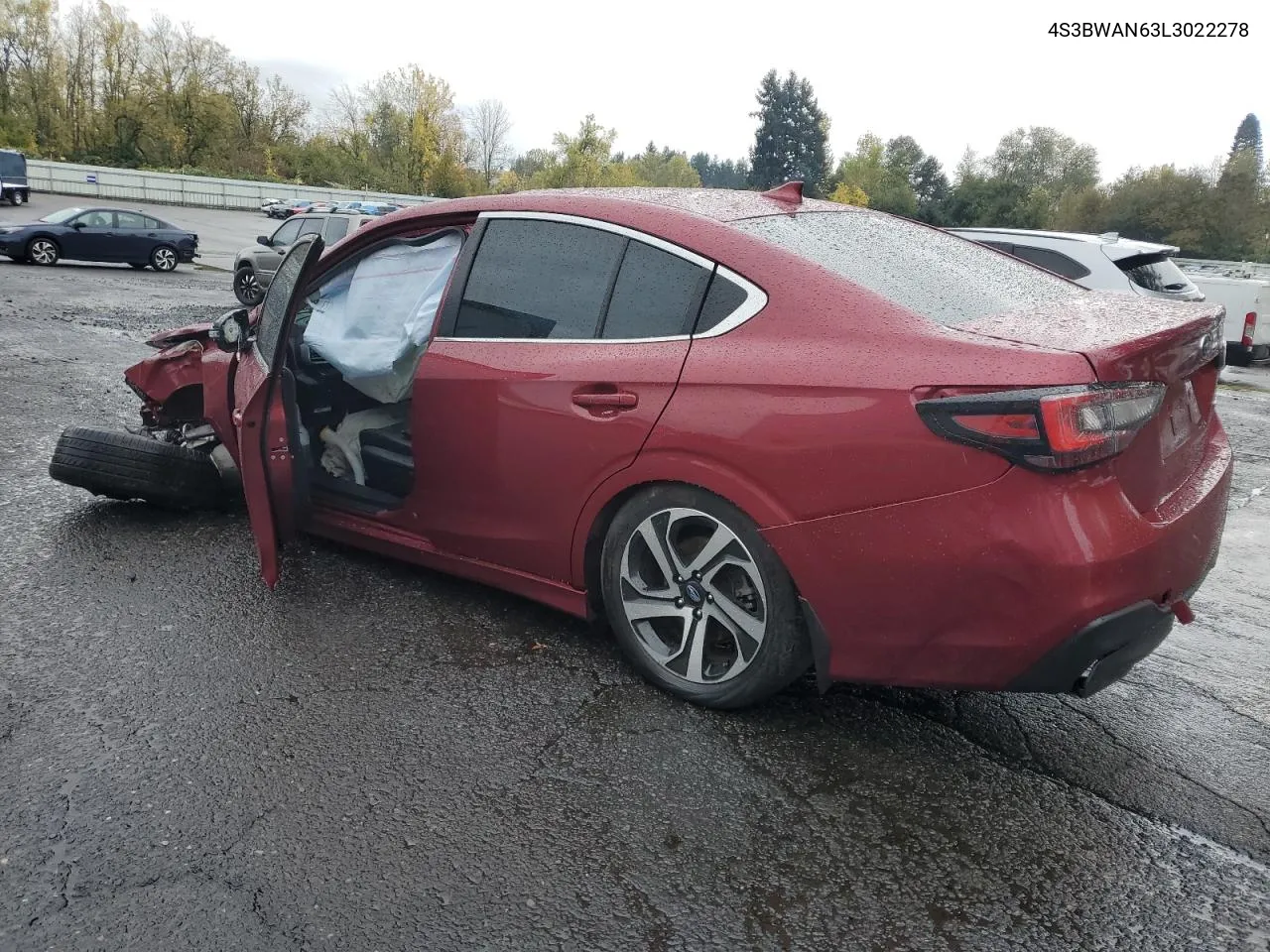 2020 Subaru Legacy Limited VIN: 4S3BWAN63L3022278 Lot: 78326784