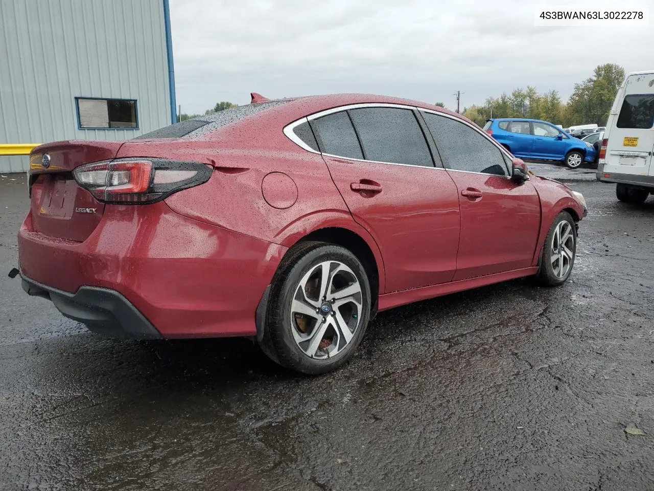 2020 Subaru Legacy Limited VIN: 4S3BWAN63L3022278 Lot: 78326784