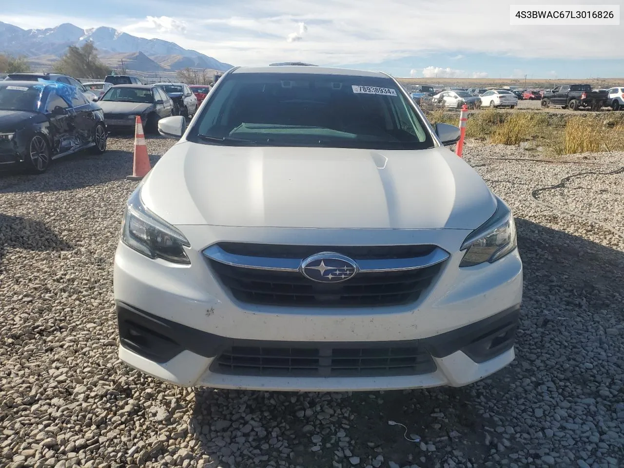 2020 Subaru Legacy Premium VIN: 4S3BWAC67L3016826 Lot: 78938934