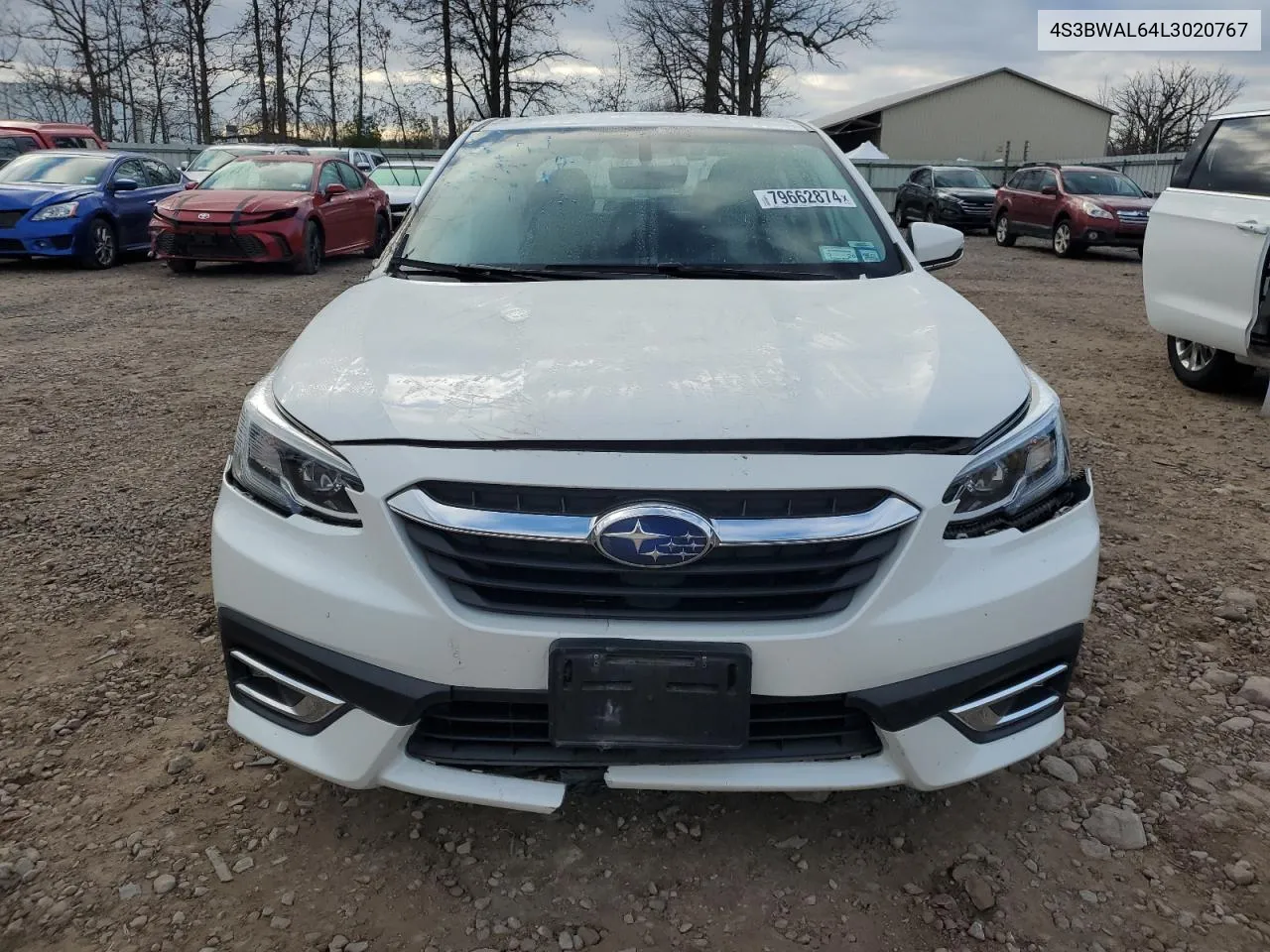 2020 Subaru Legacy Limited VIN: 4S3BWAL64L3020767 Lot: 79662874