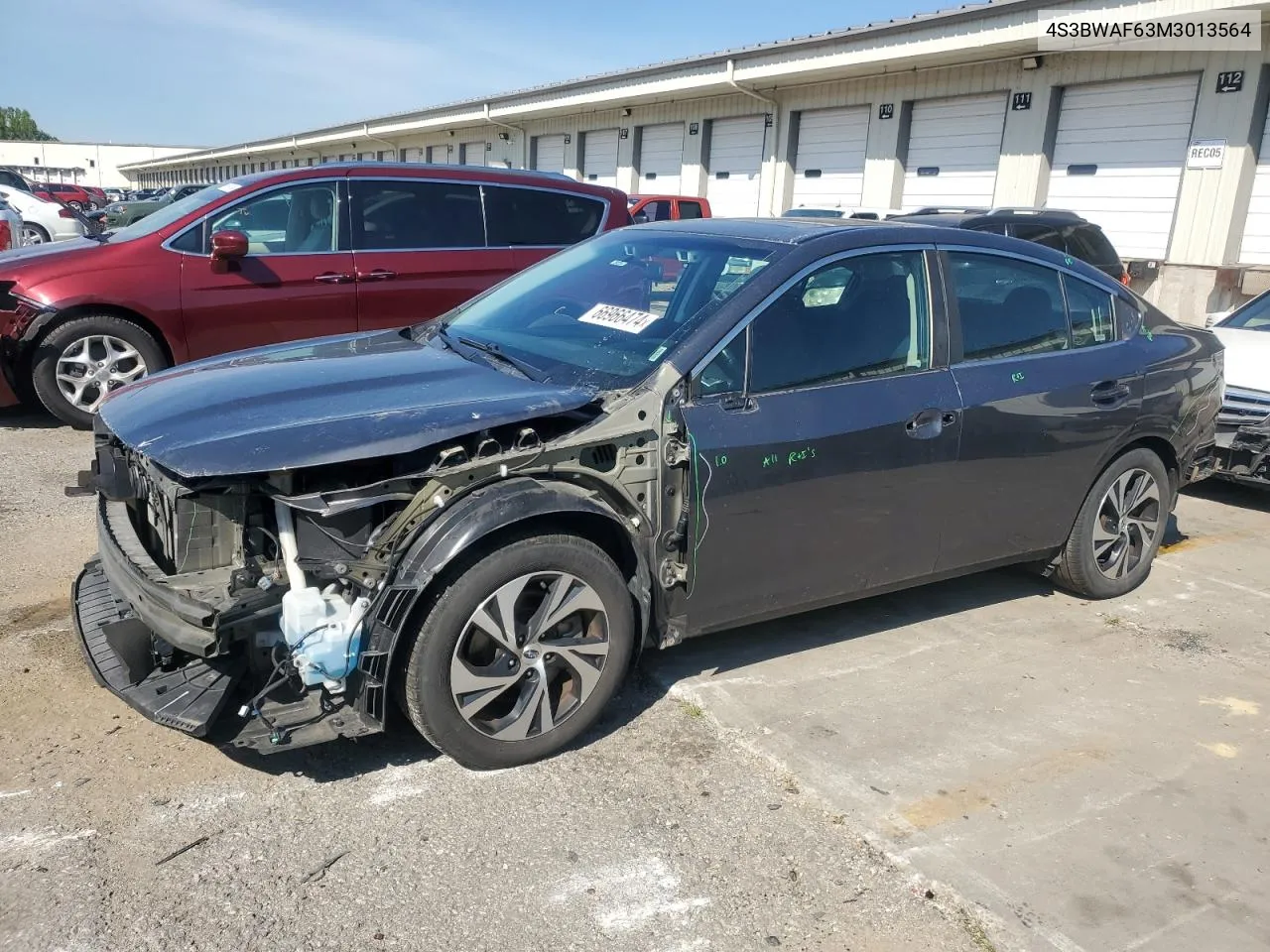 2021 Subaru Legacy Premium VIN: 4S3BWAF63M3013564 Lot: 66966474