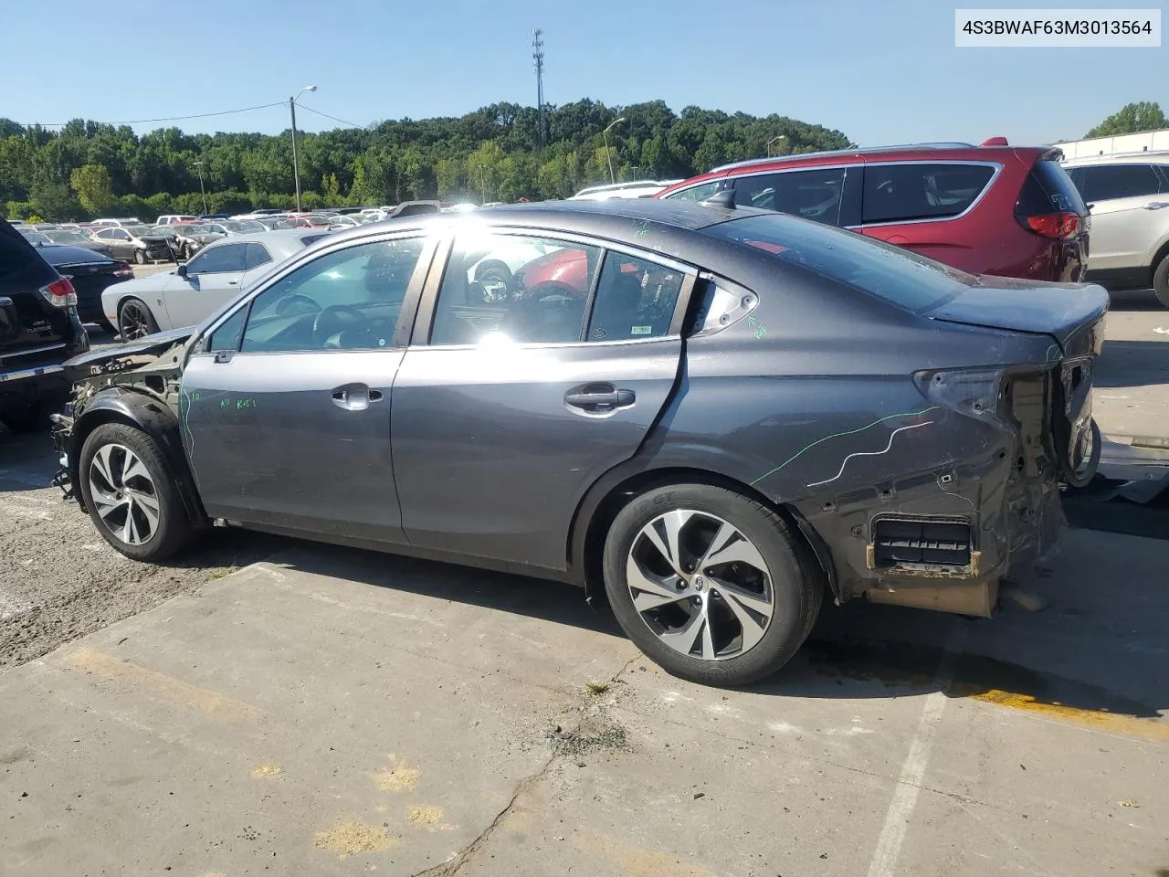 2021 Subaru Legacy Premium VIN: 4S3BWAF63M3013564 Lot: 66966474