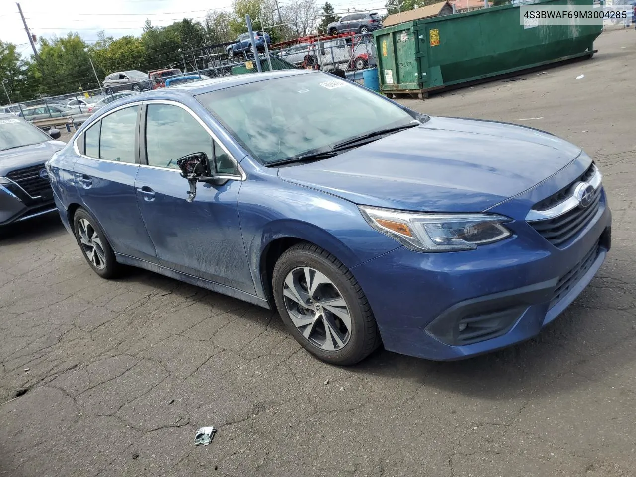 2021 Subaru Legacy Premium VIN: 4S3BWAF69M3004285 Lot: 68240854