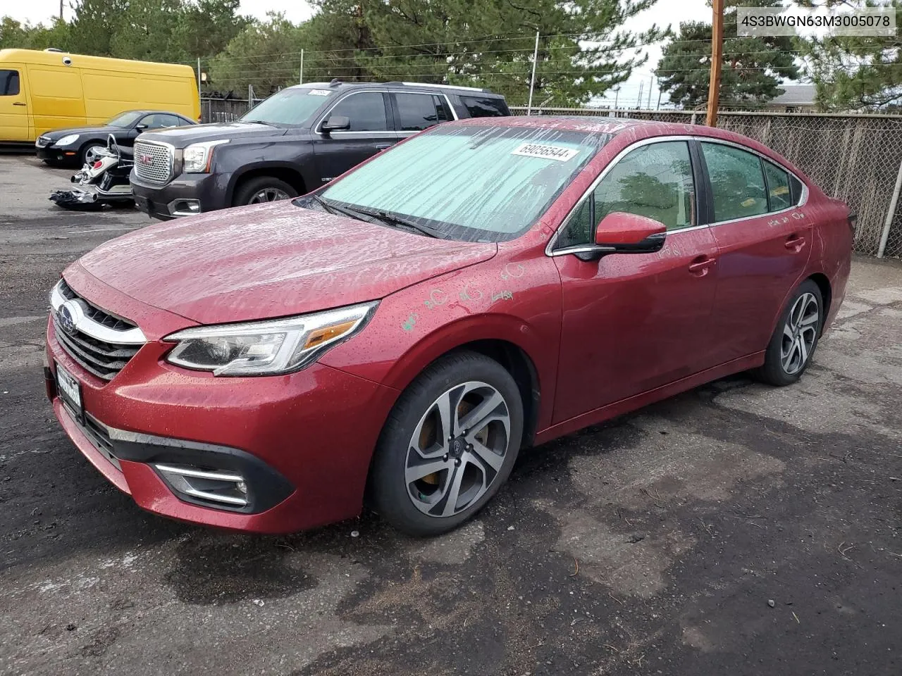 2021 Subaru Legacy Limited Xt VIN: 4S3BWGN63M3005078 Lot: 69056544