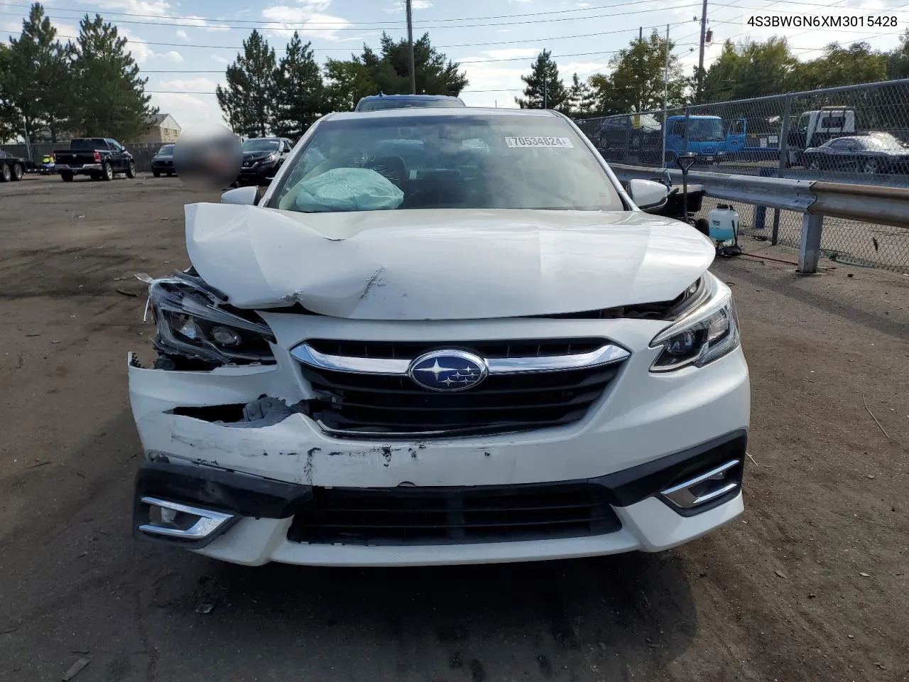 2021 Subaru Legacy Limited Xt VIN: 4S3BWGN6XM3015428 Lot: 70534824