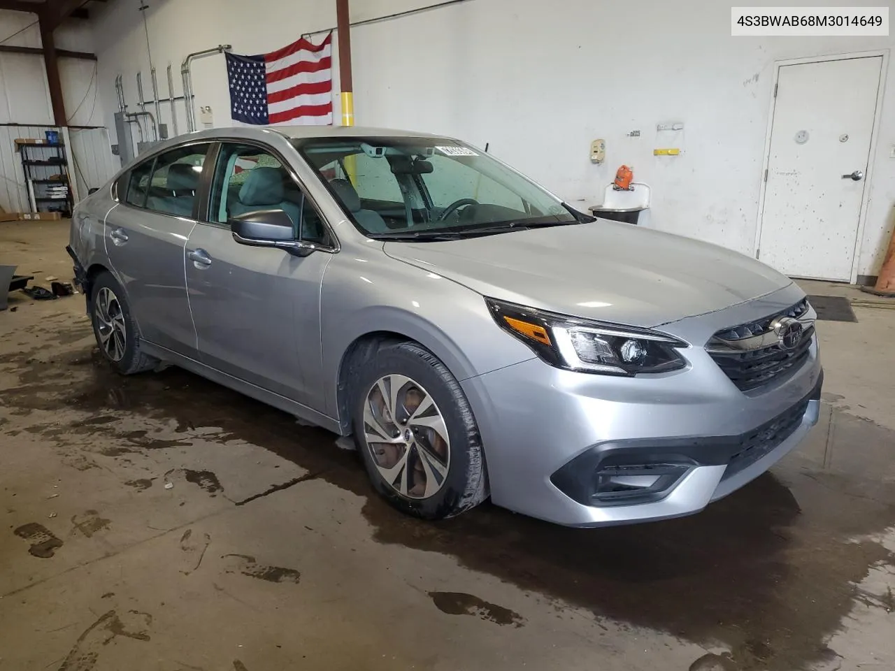 2021 Subaru Legacy VIN: 4S3BWAB68M3014649 Lot: 72030394