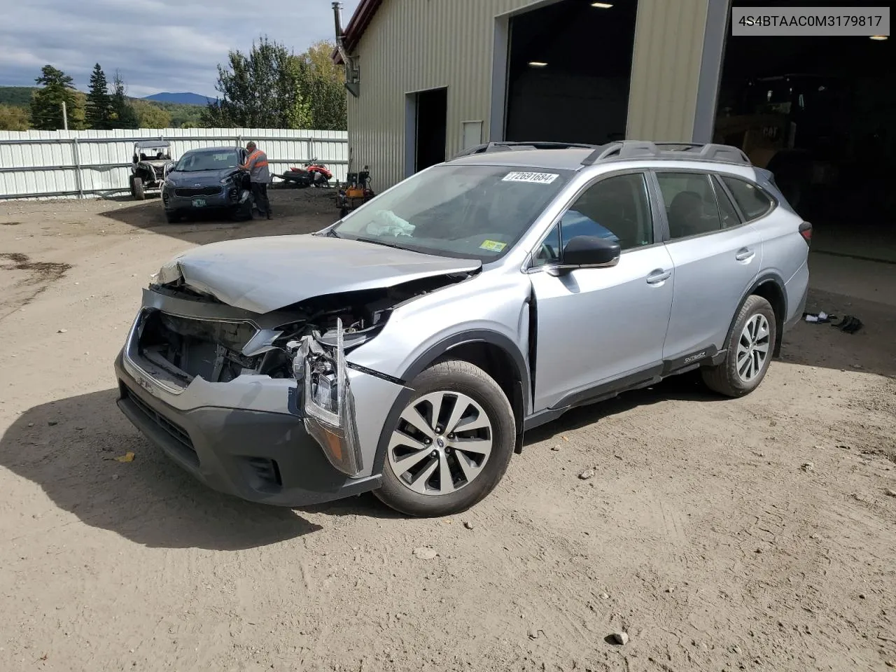 4S4BTAAC0M3179817 2021 Subaru Outback