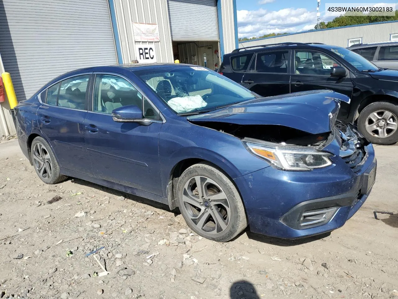 2021 Subaru Legacy Limited VIN: 4S3BWAN60M3002183 Lot: 75140634