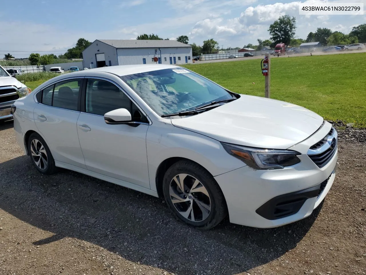 4S3BWAC61N3022799 2022 Subaru Legacy Premium