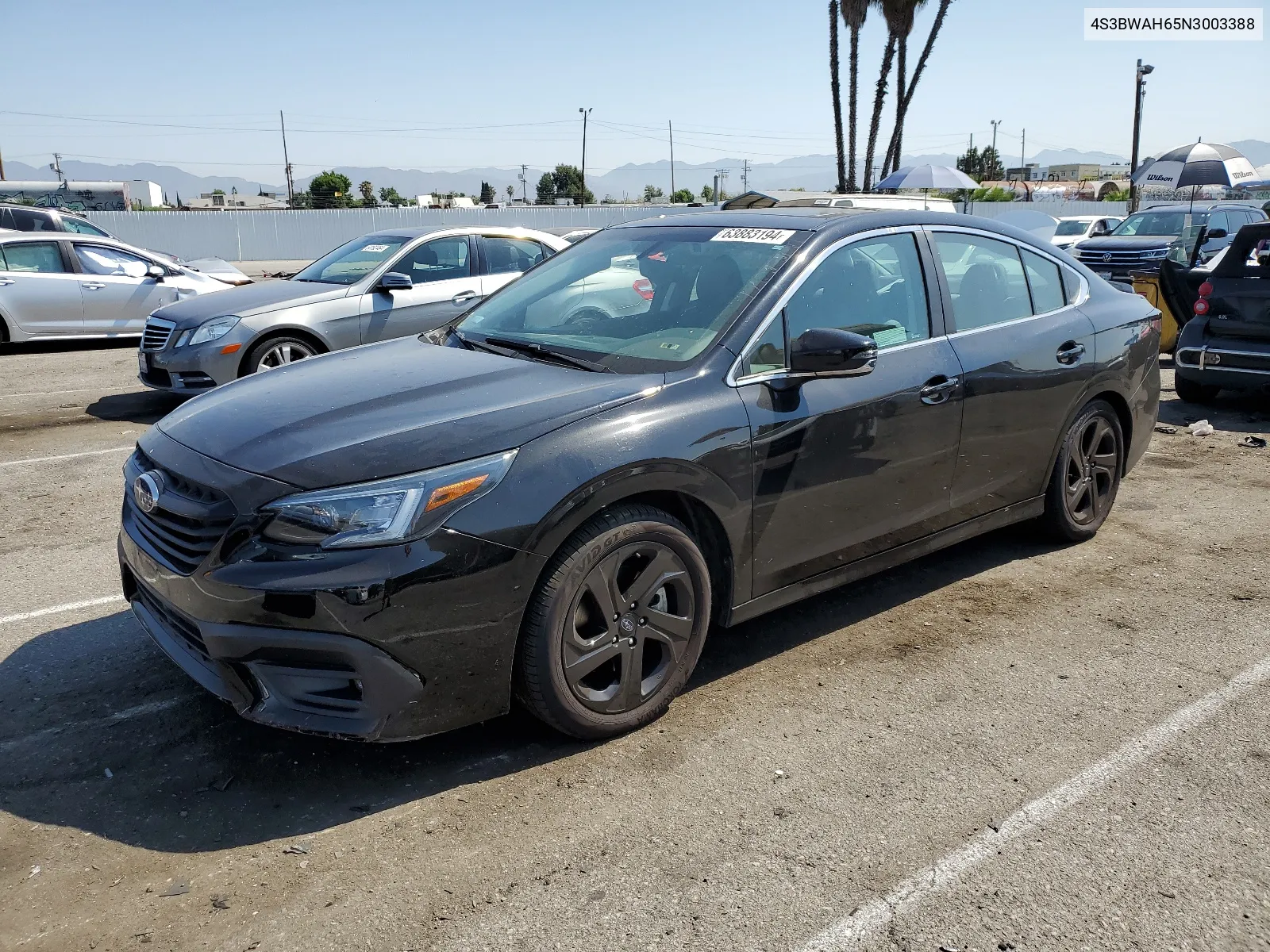 2022 Subaru Legacy Sport VIN: 4S3BWAH65N3003388 Lot: 63883194