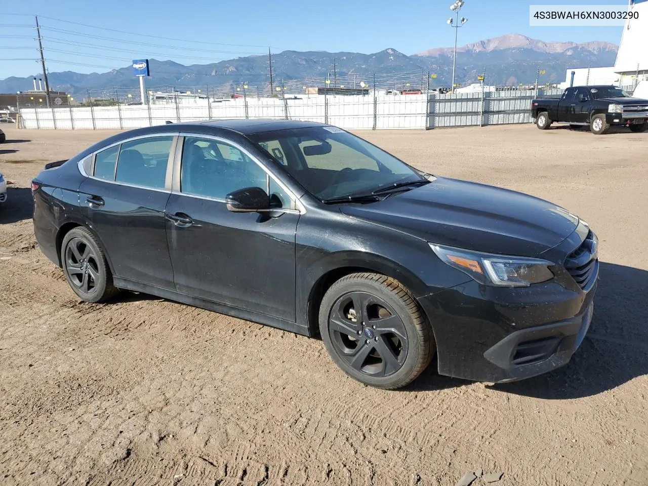 2022 Subaru Legacy Sport VIN: 4S3BWAH6XN3003290 Lot: 70292284