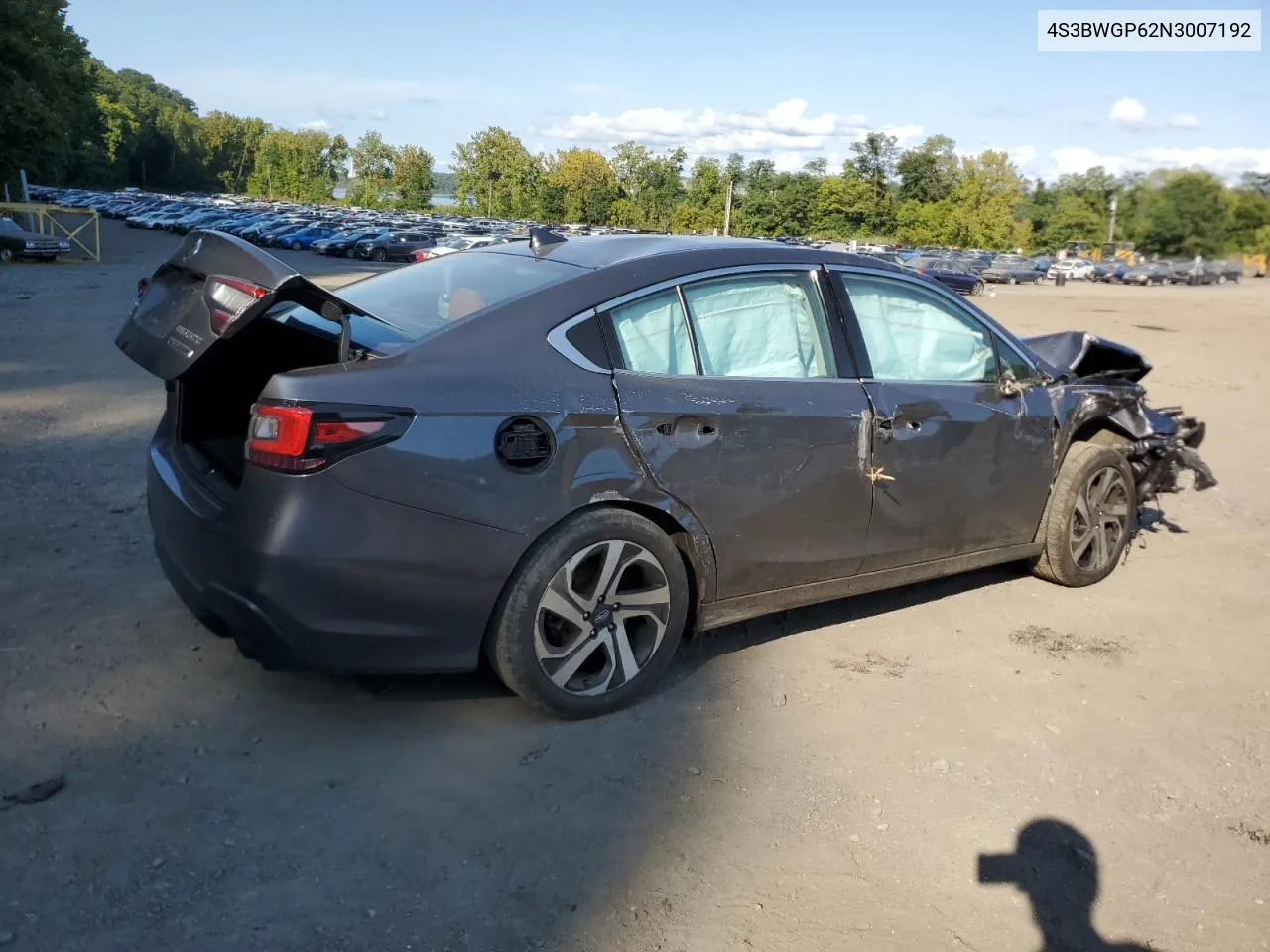 2022 Subaru Legacy Touring Xt VIN: 4S3BWGP62N3007192 Lot: 70501364