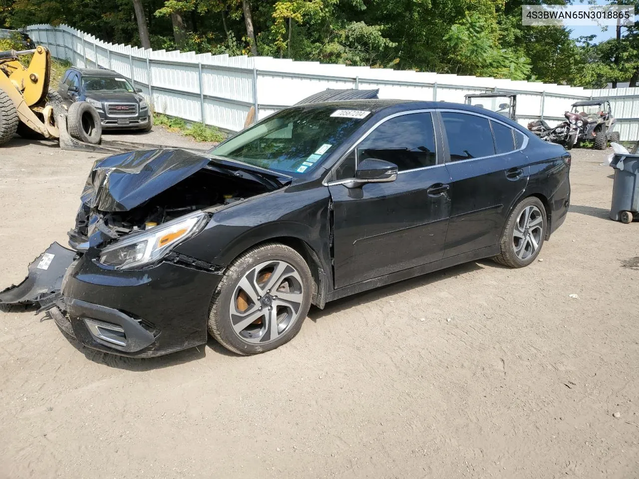 2022 Subaru Legacy Limited VIN: 4S3BWAN65N3018865 Lot: 70567204