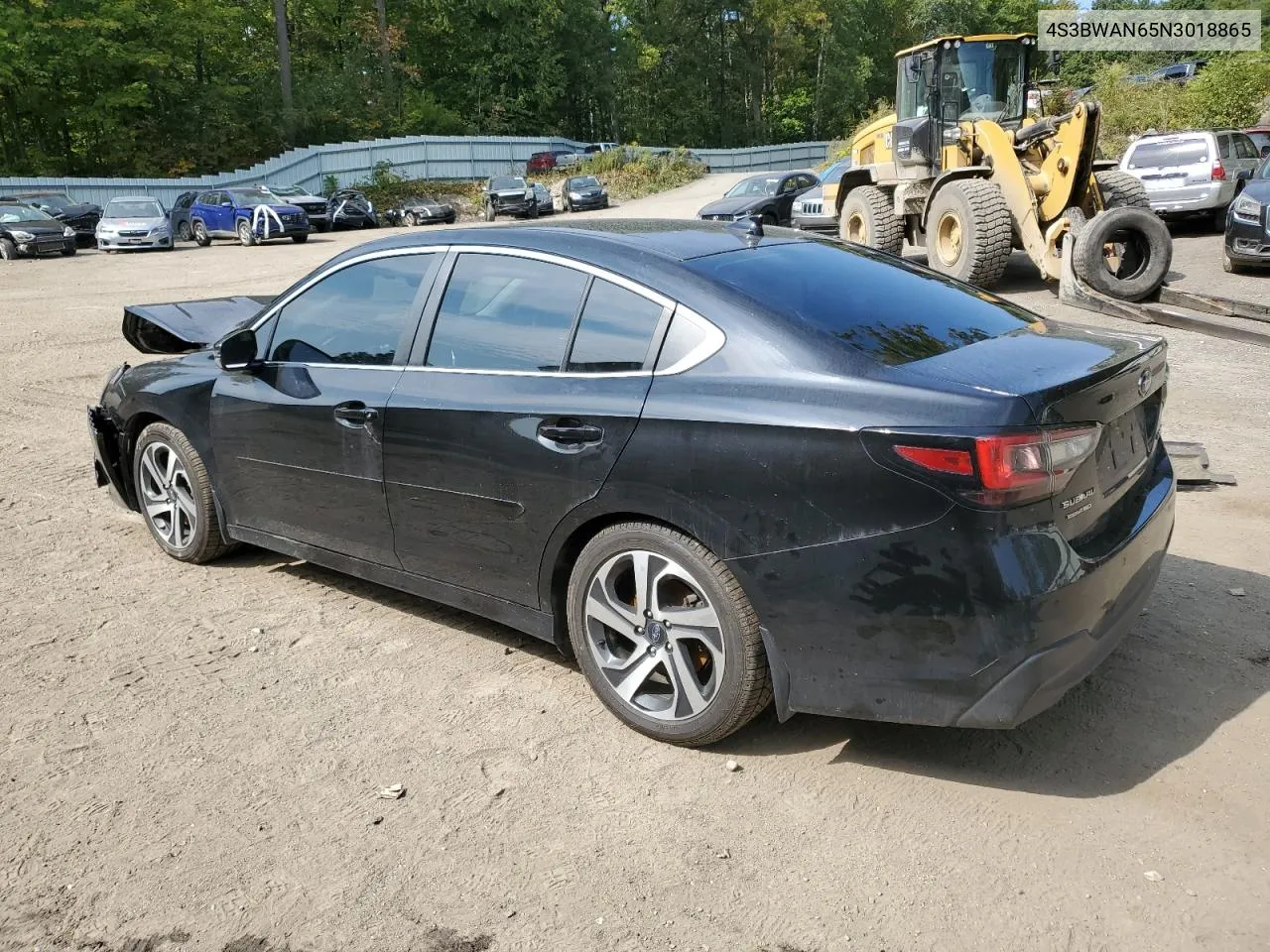 2022 Subaru Legacy Limited VIN: 4S3BWAN65N3018865 Lot: 70567204