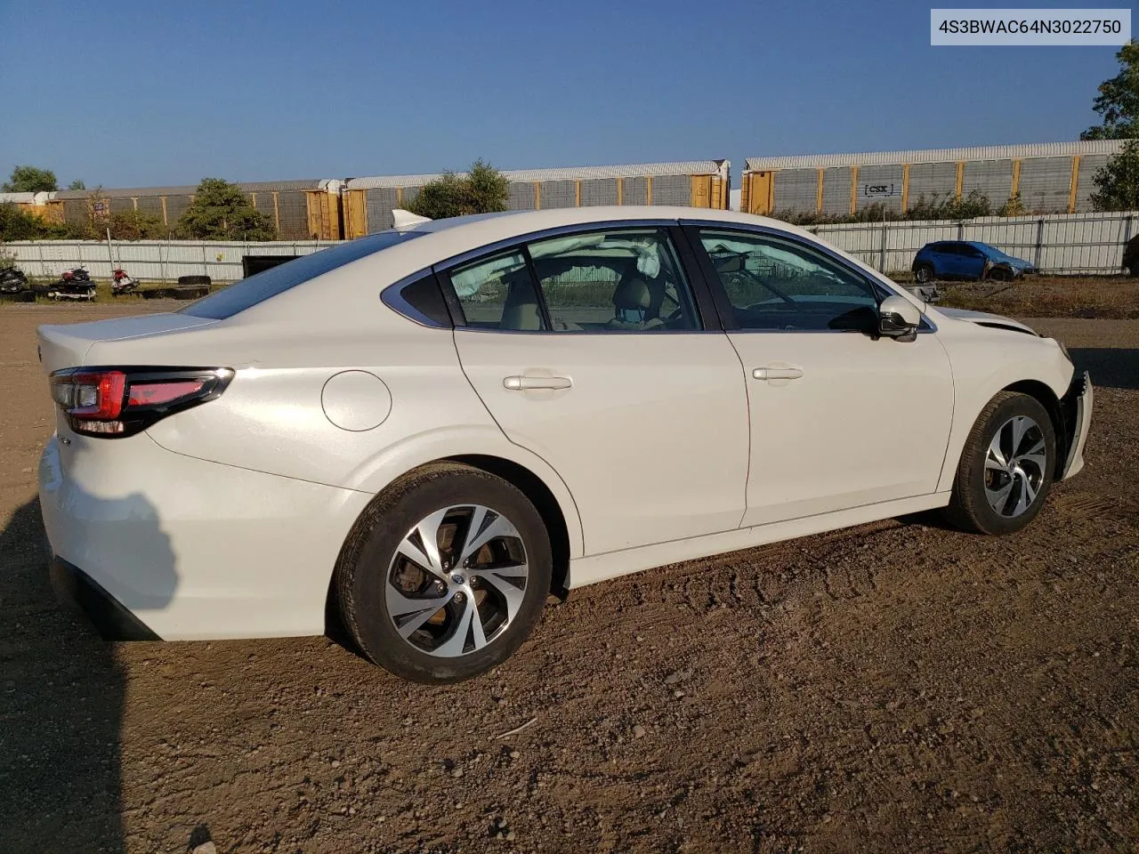 2022 Subaru Legacy Premium VIN: 4S3BWAC64N3022750 Lot: 70692374