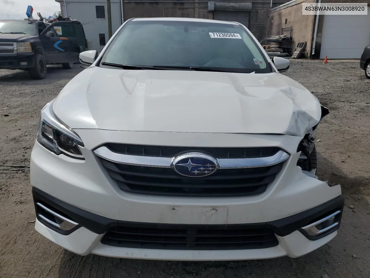 2022 Subaru Legacy Limited VIN: 4S3BWAN63N3008920 Lot: 71230594