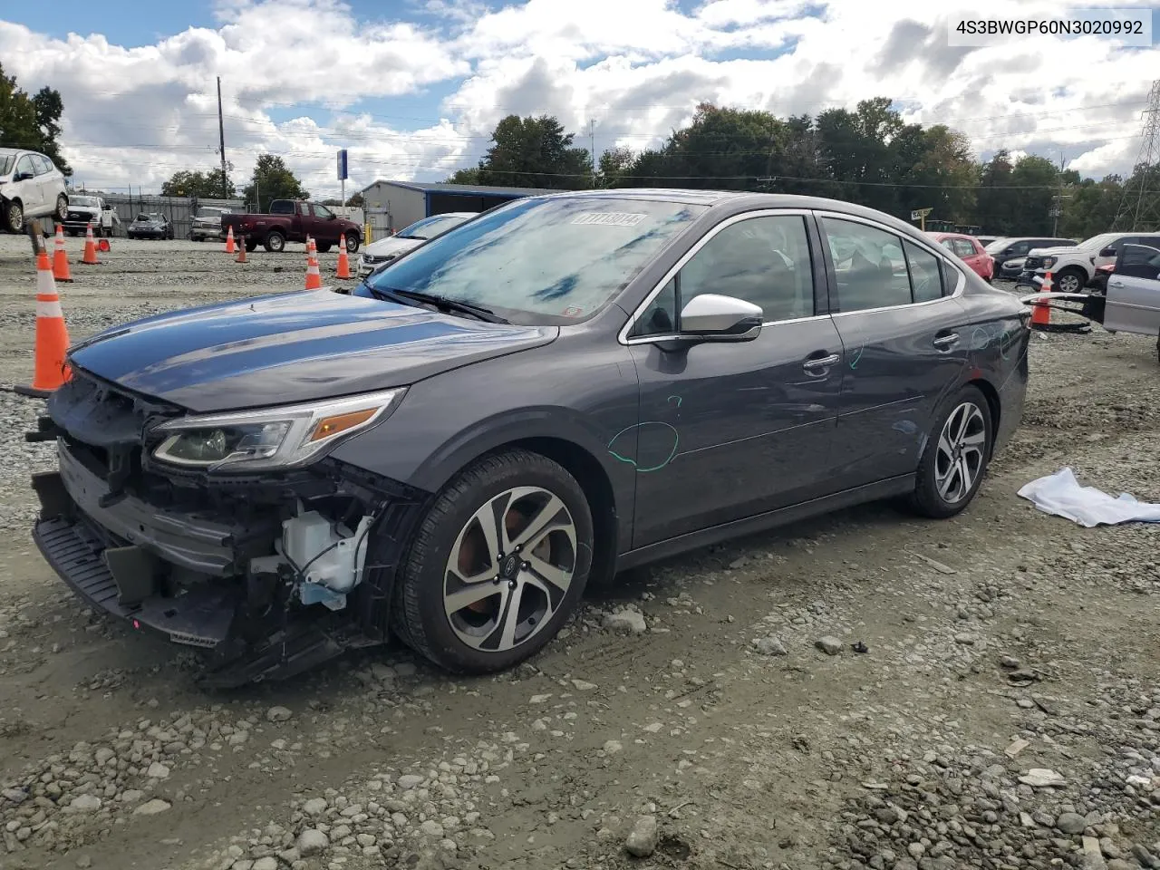 2022 Subaru Legacy Touring Xt VIN: 4S3BWGP60N3020992 Lot: 71713014