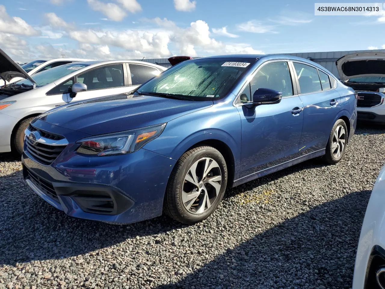 4S3BWAC68N3014313 2022 Subaru Legacy Premium