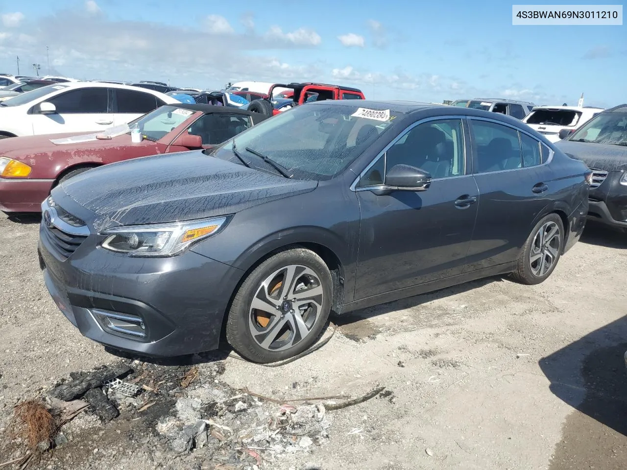 4S3BWAN69N3011210 2022 Subaru Legacy Limited