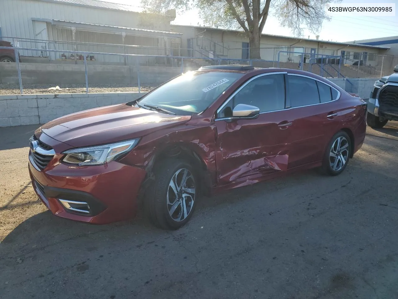 2022 Subaru Legacy Touring Xt VIN: 4S3BWGP63N3009985 Lot: 78242044