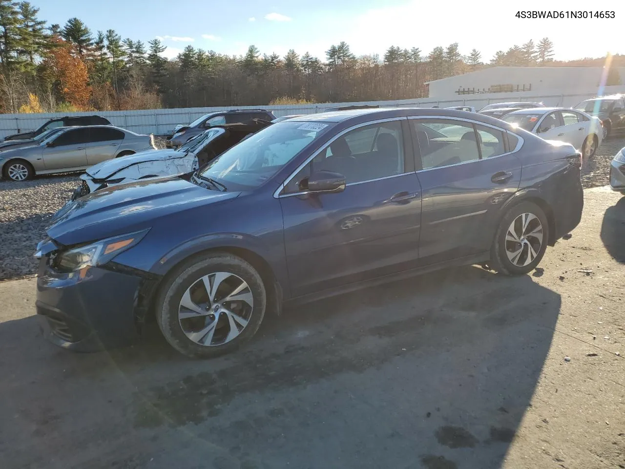 2022 Subaru Legacy Premium VIN: 4S3BWAD61N3014653 Lot: 78770224