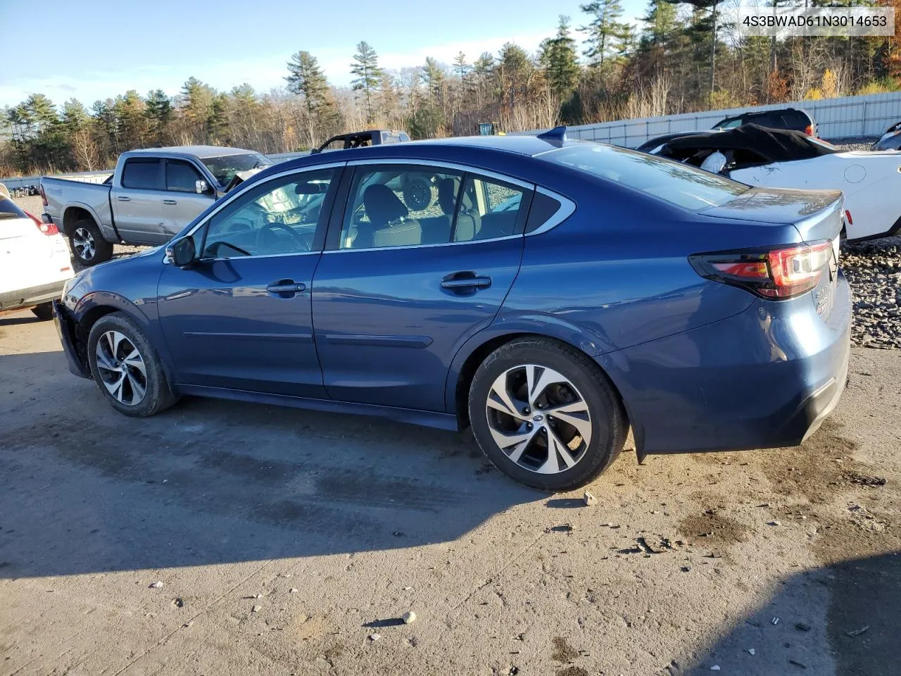 2022 Subaru Legacy Premium VIN: 4S3BWAD61N3014653 Lot: 78770224