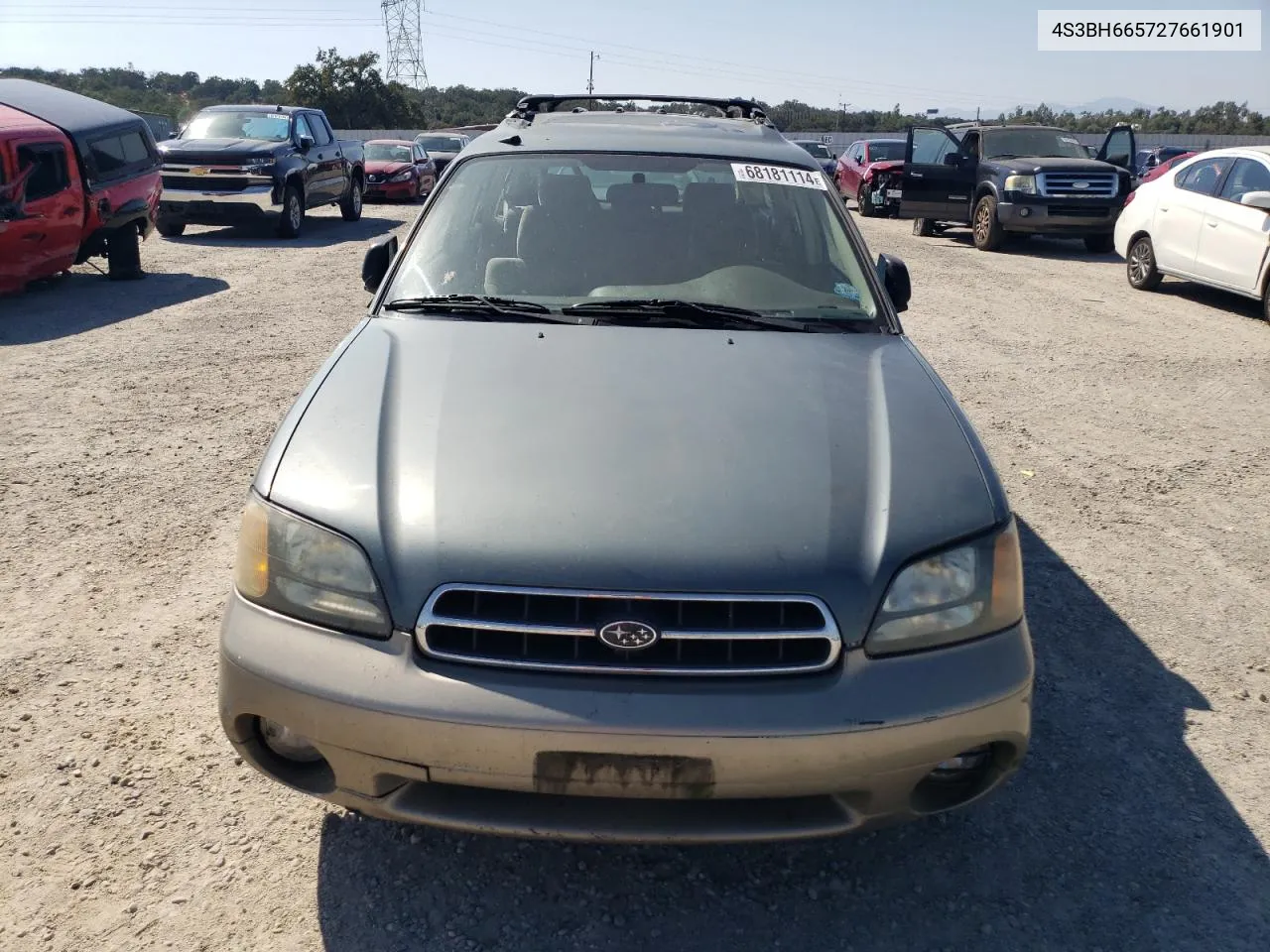 2002 Subaru Legacy Outback VIN: 4S3BH665727661901 Lot: 68181114