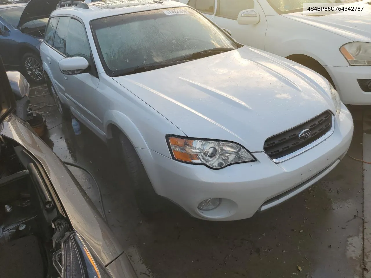 2006 Subaru Outback Outback 3.0R Ll Bean VIN: 4S4BP86C764342787 Lot: 73661874