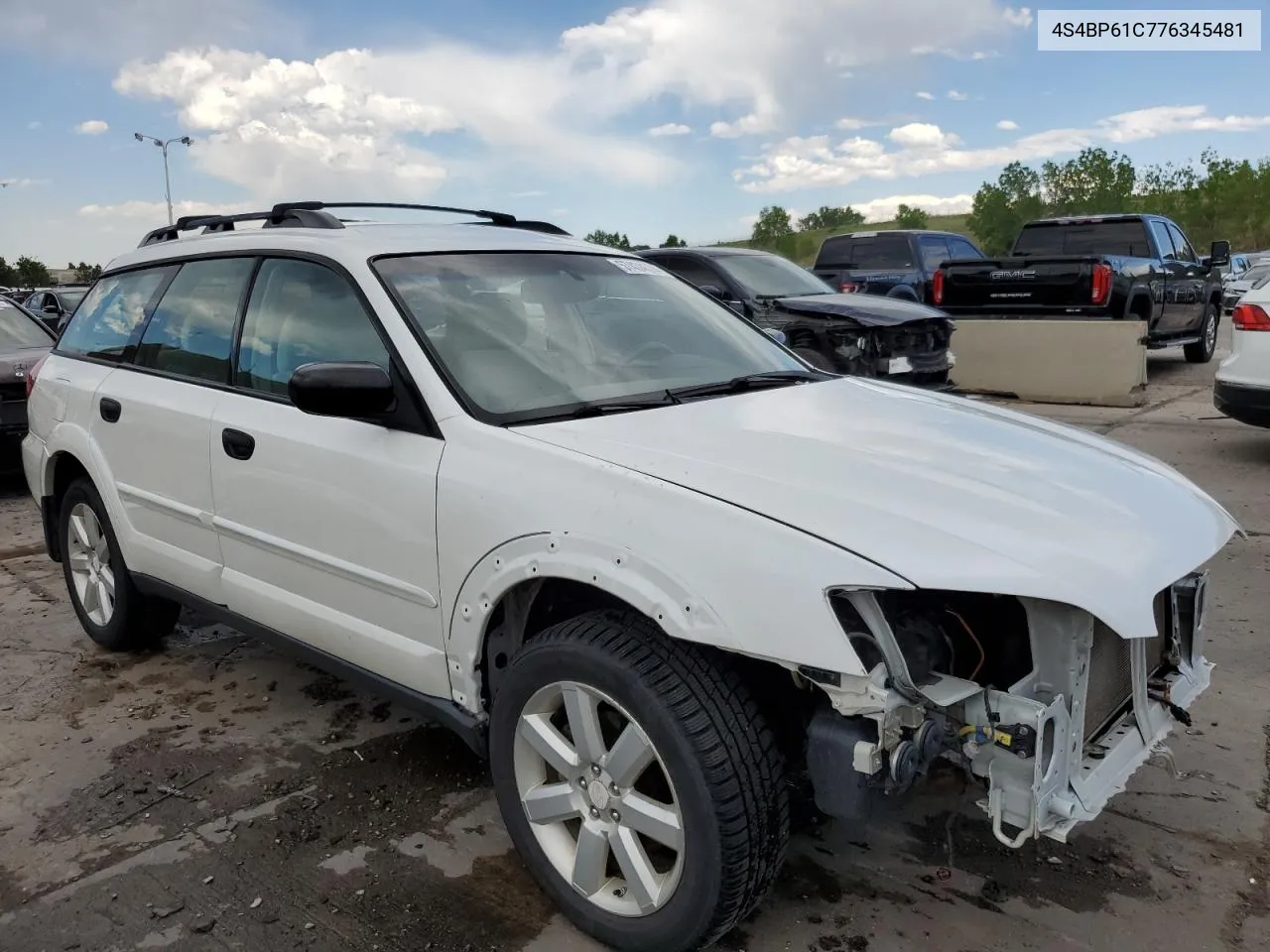 2007 Subaru Outback Outback 2.5I VIN: 4S4BP61C776345481 Lot: 57434574