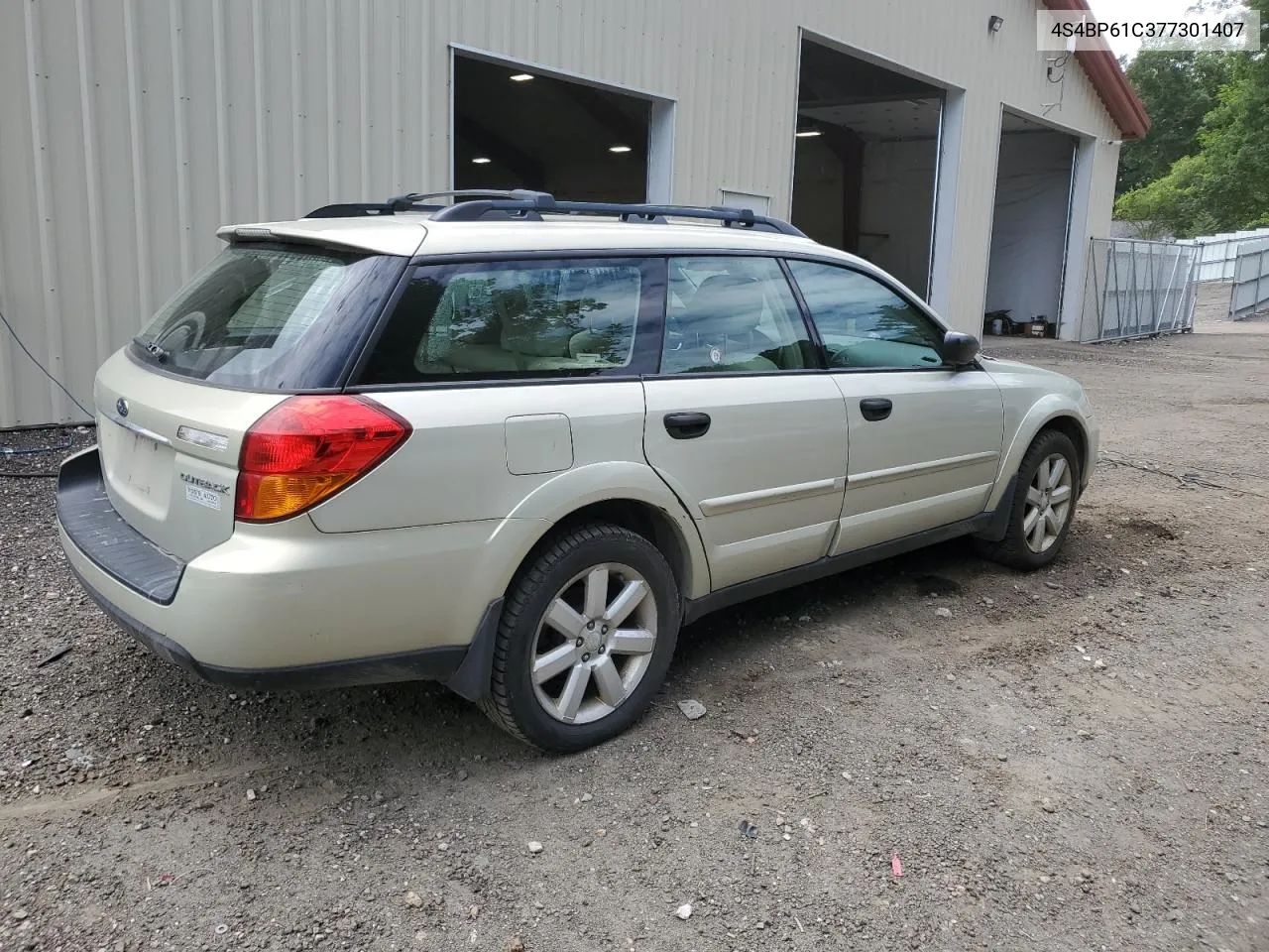 2007 Subaru Outback Outback 2.5I VIN: 4S4BP61C377301407 Lot: 60638334