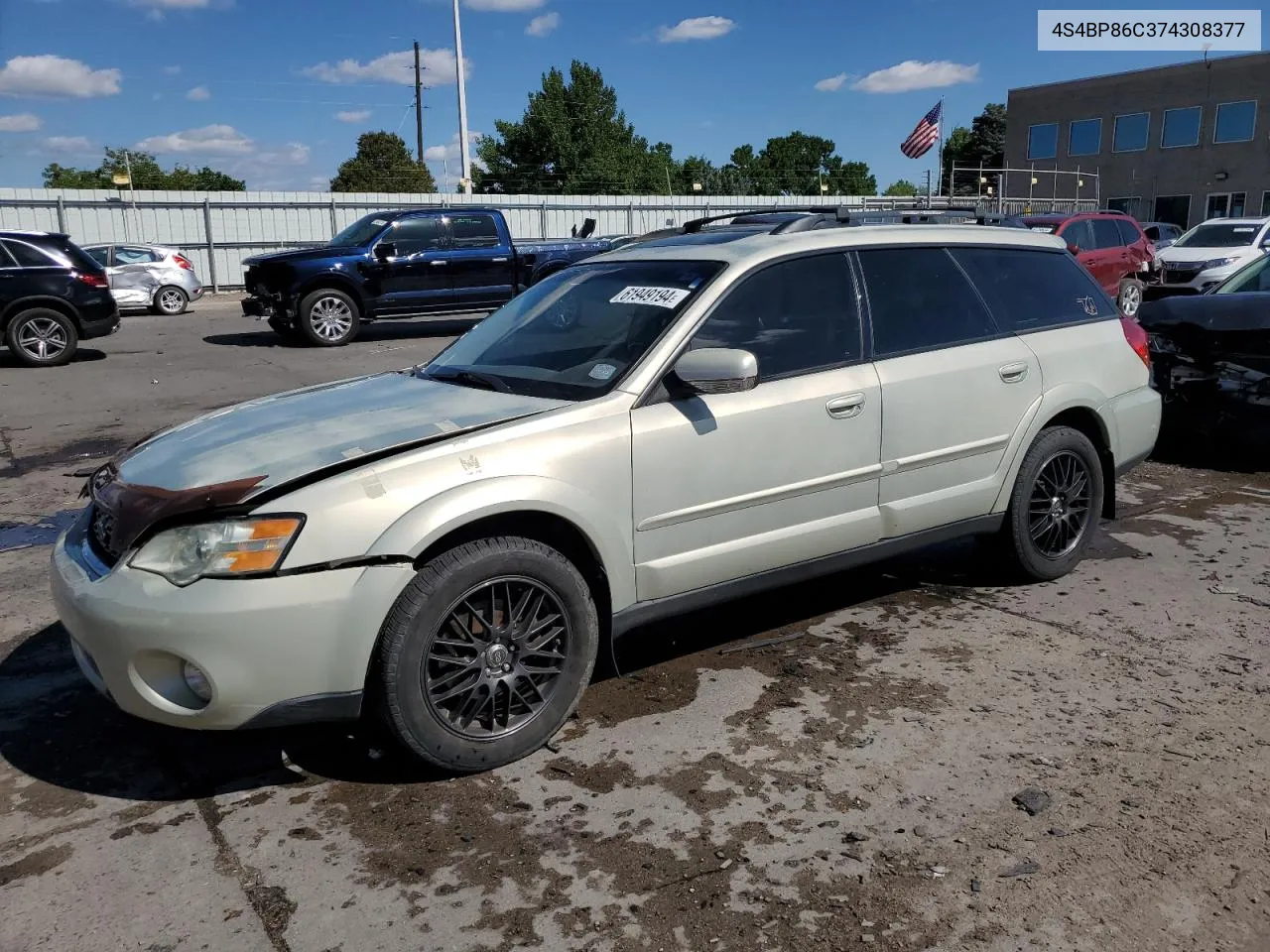 2007 Subaru Outback Outback 3.0R Ll Bean VIN: 4S4BP86C374308377 Lot: 61949194