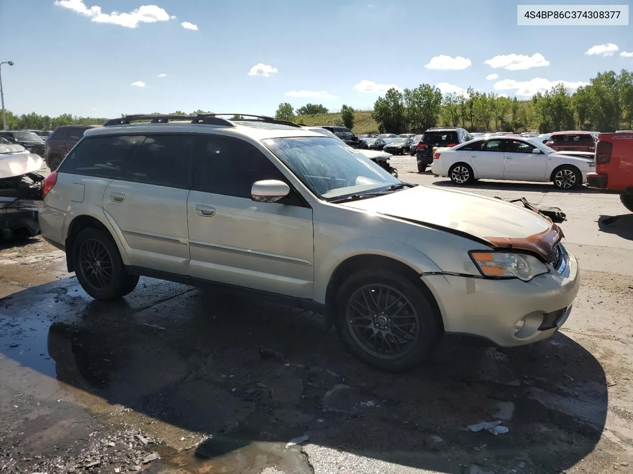 2007 Subaru Outback Outback 3.0R Ll Bean VIN: 4S4BP86C374308377 Lot: 61949194