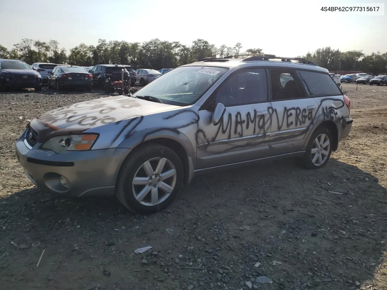 4S4BP62C977315617 2007 Subaru Outback Outback 2.5I Limited