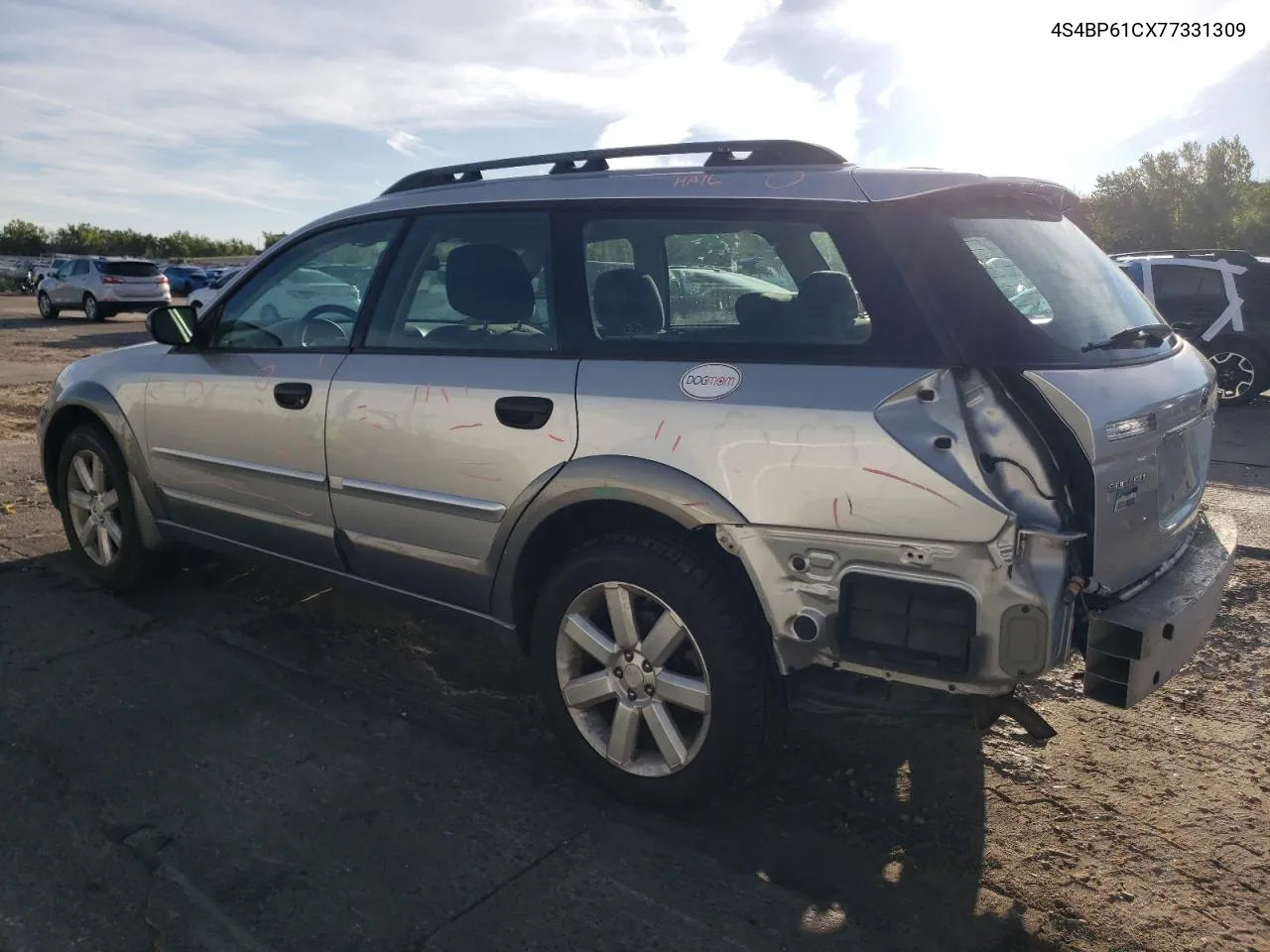 2007 Subaru Outback Outback 2.5I VIN: 4S4BP61CX77331309 Lot: 72822554