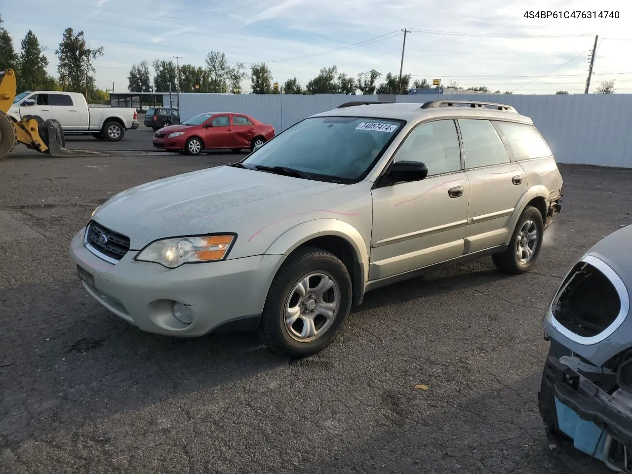 2007 Subaru Outback Outback 2.5I VIN: 4S4BP61C476314740 Lot: 74057474