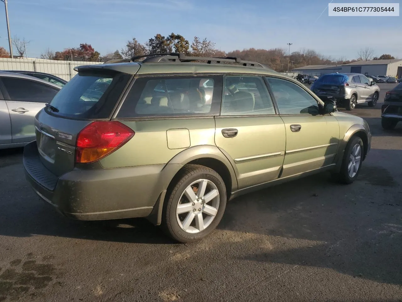 2007 Subaru Outback Outback 2.5I VIN: 4S4BP61C777305444 Lot: 77879664