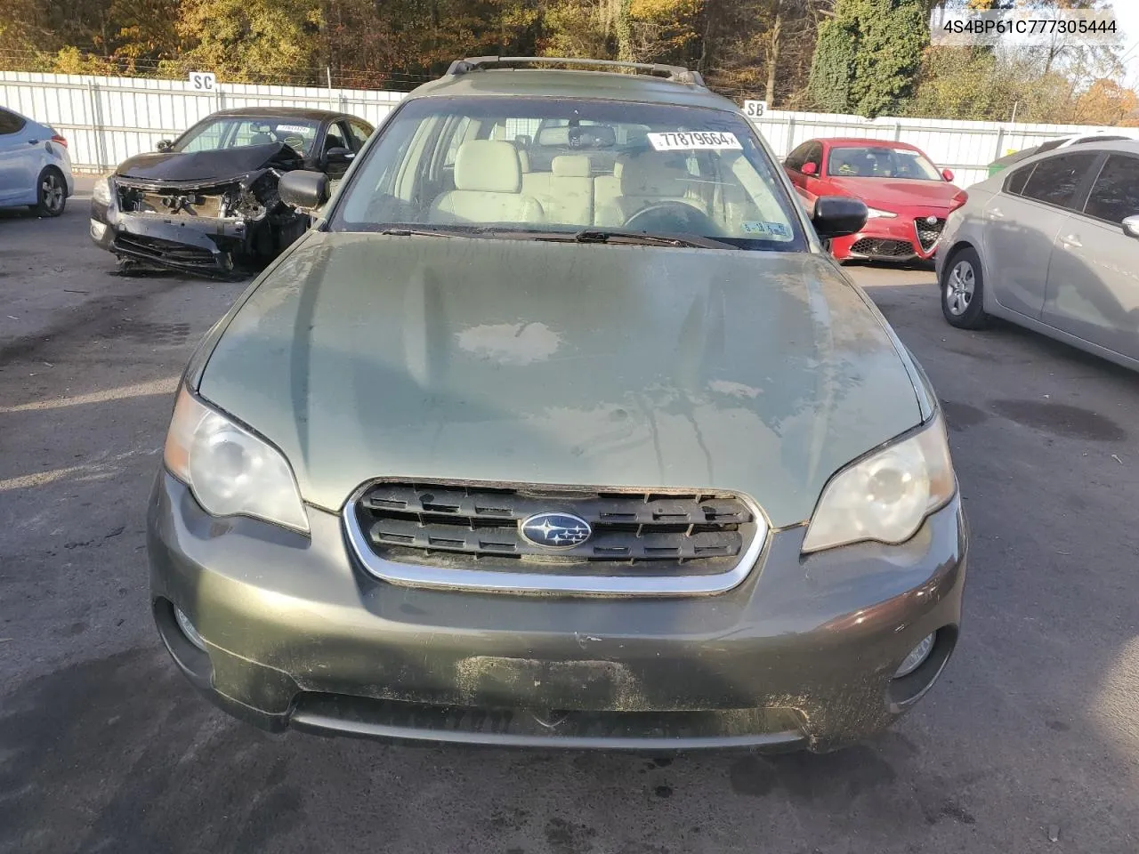 2007 Subaru Outback Outback 2.5I VIN: 4S4BP61C777305444 Lot: 77879664