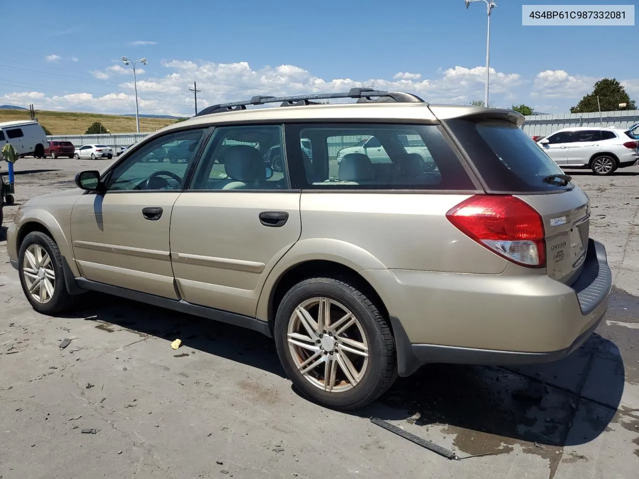 2008 Subaru Outback 2.5I VIN: 4S4BP61C987332081 Lot: 62504304